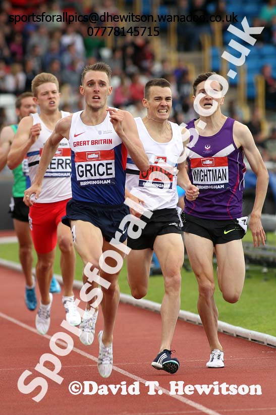 Mens 1500 metres, British Championships, Birmingham. Photo: David T. Hewitson/Sports for All Pics